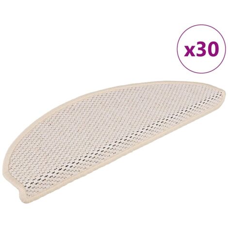 vidaXL Tappeti Autoadesivi Scale Aspetto Sisal 30pz 65x21x4 cm Berbero