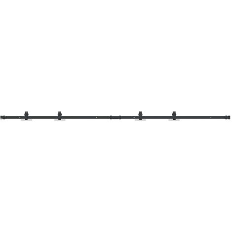vidaXL Kit Anta Scorrevole Armadio in Acciaio al Carbonio 113 cm