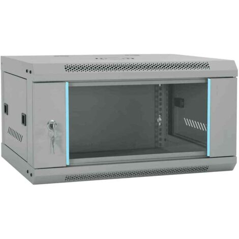 vidaXL Armadietto di rete Grigio 60 x 45 x 35 cm Acciaio