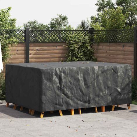 vidaXL Copertura per mobili da esterno Nero 240 x 190 x 90 cm 600D