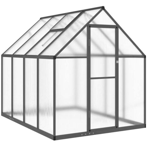 vidaXL Telaio Serra con Base Antracite 224x169x195 cm in Alluminio