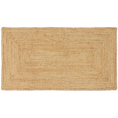vidaXL Tappeto da Area Beige 80 x 200 cm Juta