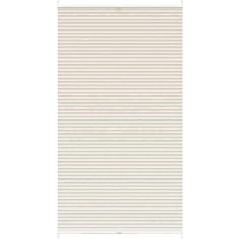 Tenda plissè 100x200cm Crema vidaXL