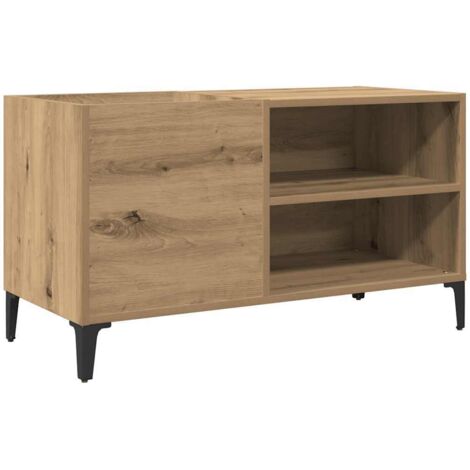 vidaXL Mobile Porta Dischi Rovere Artigianale 84,5x38x48cm Multistrato