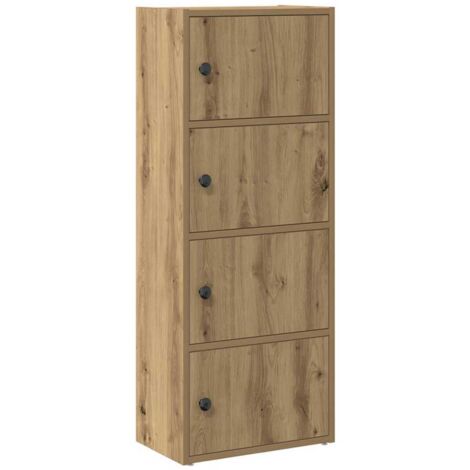 vidaXL Libreria Rovere Artigianale 40x24x102 cm in Legno Multistrato
