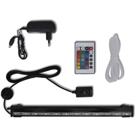vidaXL Luce LED Acquario Sommergibile con Bolle RGB 32 cm