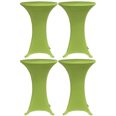 Copritavolo elasticizzato 4 pezzi 70 cm Verde DEC022521