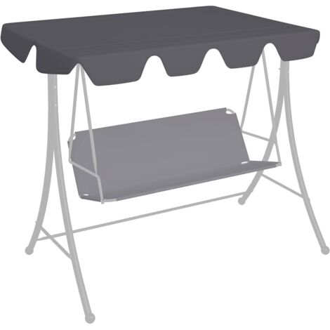 vidaXL Baldacchino per Dondolo Giardino Antracite 150/130x105/70 cm