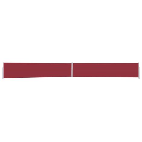 vidaXL Tenda Laterale Retrattile per Patio 170x1200 cm Rossa