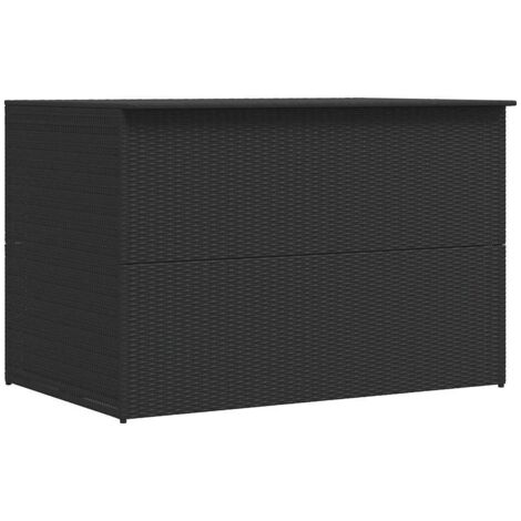 vidaXL Baule da Giardino Nero 150x100x100 cm in Polyrattan