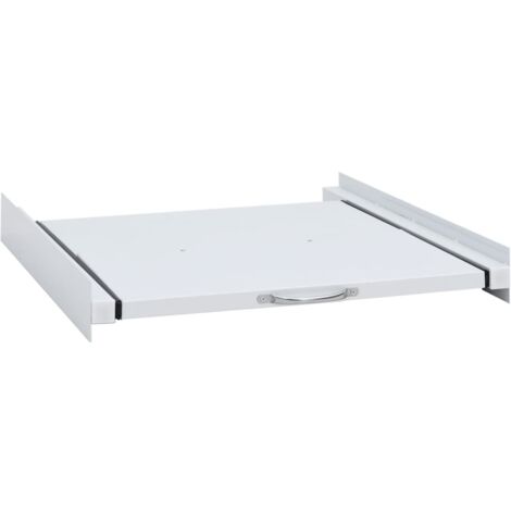 vidaXL Kit Impilamento Supporto per Lavatrice con Ripiano Estraibile (1/7)