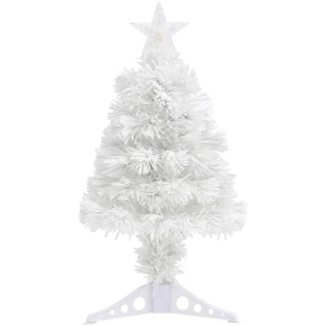 vidaXL Albero Natale Preilluminato Bianco 64 cm in Fibra Ottica