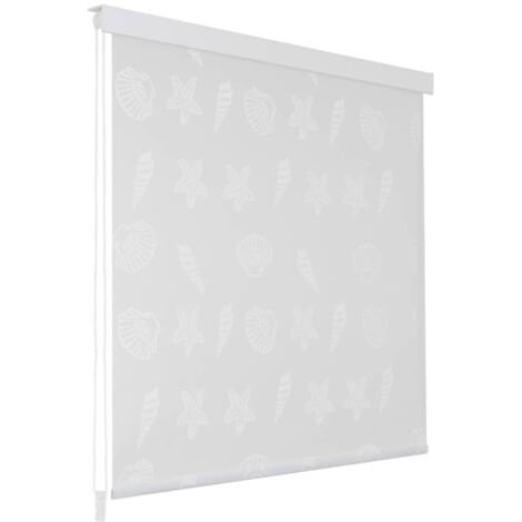 vidaXL Tenda a Rullo per Doccia 140x240 cm Stella Marina