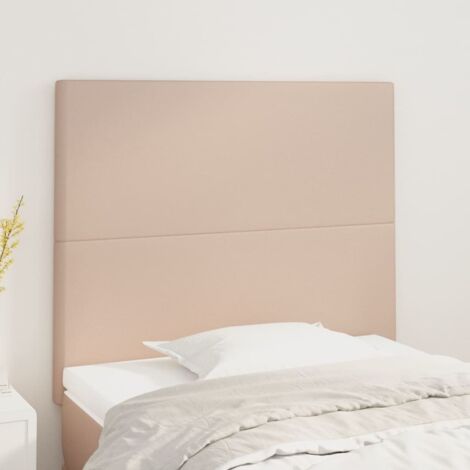vidaXL Testiera Cappuccino 100x5x118/128 cm in Similpelle