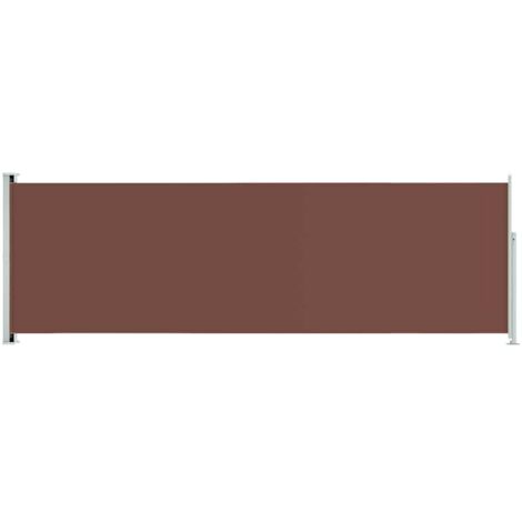 vidaXL Tenda da Sole Laterale Retrattile per Patio 200x600 cm Marrone