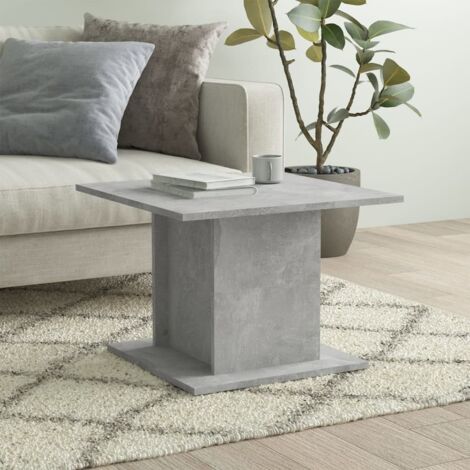 vidaXL Tavolino da Salotto Grigio Cemento 55,5x55,5x40cm in Truciolato