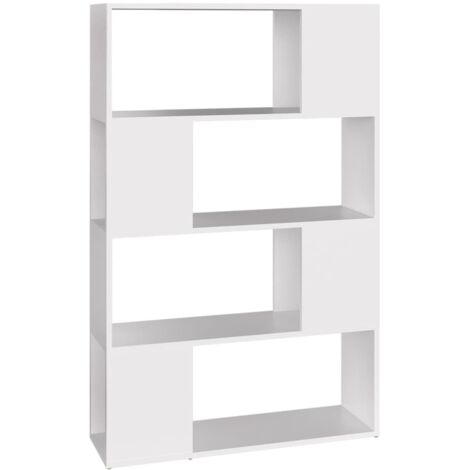 vidaXL Libreria/Divisorio Bianco 80x24x124,5 cm in Truciolato