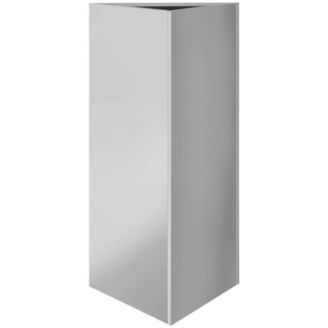 vidaXL Fioriera da Giardino Triangolare 40x40x75 cm Acciaio Zincato