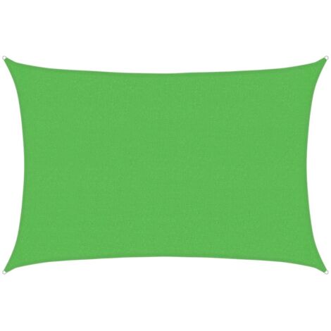 vidaXL Vela Parasole 160 g/m² Verde Chiaro 2,5x4 m in HDPE