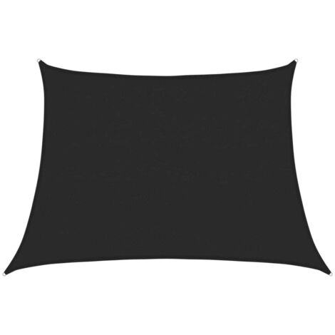 vidaXL Vela Parasole 160 g/m² Nera 4/5x3 m in HDPE