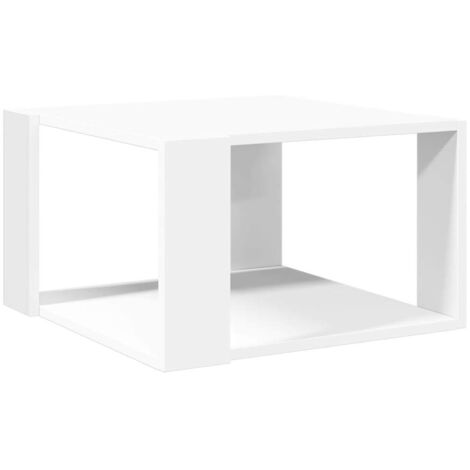 vidaXL Tavolino da caffè bianco 51,5x51,5x30 cm in legno ingegnerizzato