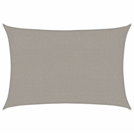 vidaXL Vela Parasole 160 g/m² Rettangolare Grigio Chiaro 2x3 m in HDPE