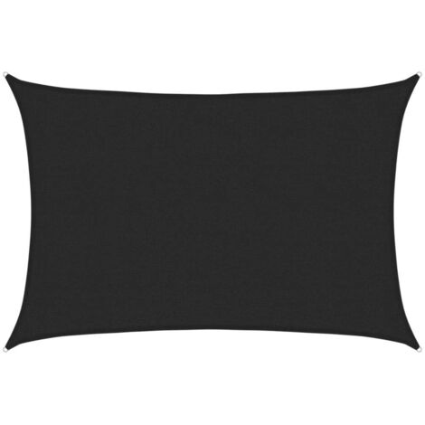 vidaXL Vela Parasole 160 g/m² Nera 2,5x4 m in HDPE