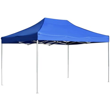 vidaXL Gazebo Professionale Pieghevole Alluminio 4,5x3 m Blu