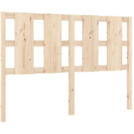 vidaXL Testiera per Letto 140,5x4x100 cm Legno Massello di Pino (1/5)
