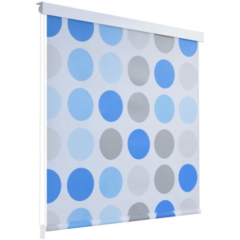 vidaXL Tenda a Rullo per Doccia 160x240 cm con Motivo a Cerchi
