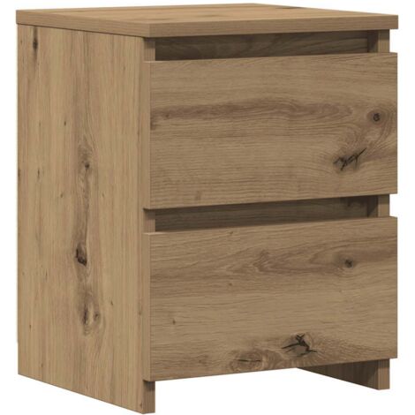 vidaXL Comodino Rovere Artigianale 30x30x40 cm in Legno Multistrato