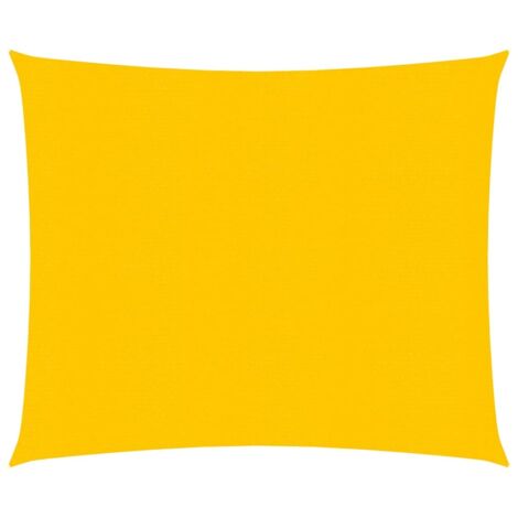 vidaXL Vela Parasole 160 g/m² Quadrata Giallo 4x4 m in HDPE