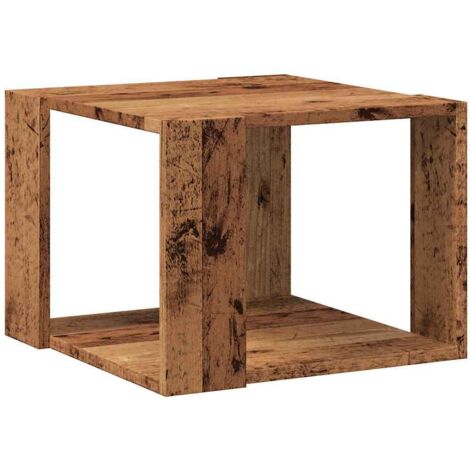 vidaXL Tavolino da Salotto Legno Vecchio 40x40x30 cm Legno Multistrato