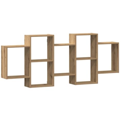 vidaXL Scaffale a Parete Rovere Artigianale 159x18x65 cm in Truciolato