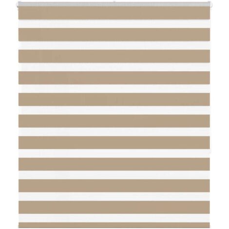 vidaXL Tenda a Rullo Zebra Larghezza Tessuto 120,9 cm Poliestere