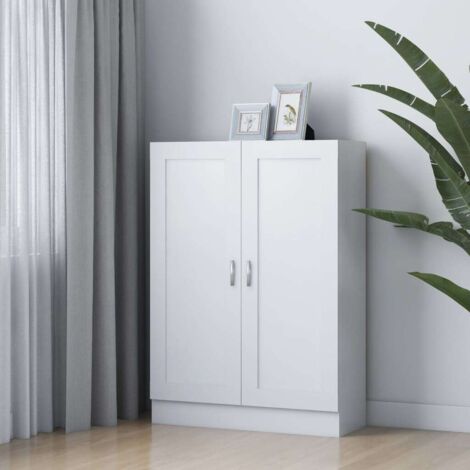 vidaXL Libreria Bianca 82,5x30,5x115 cm in Legno Multistrato