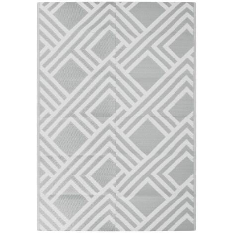 vidaXL Tappeto da Esterni ARAKIL Grigio 160x230 cm in PP