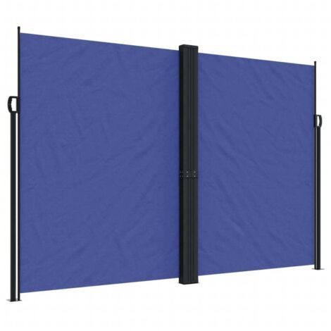 vidaXL Tenda da Sole Laterale Retrattile Blu 220x600 cm