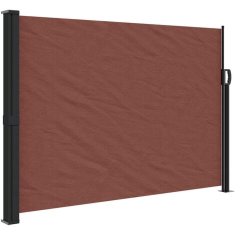 vidaXL Tenda da Sole Laterale Retrattile Marrone 140x500 cm
