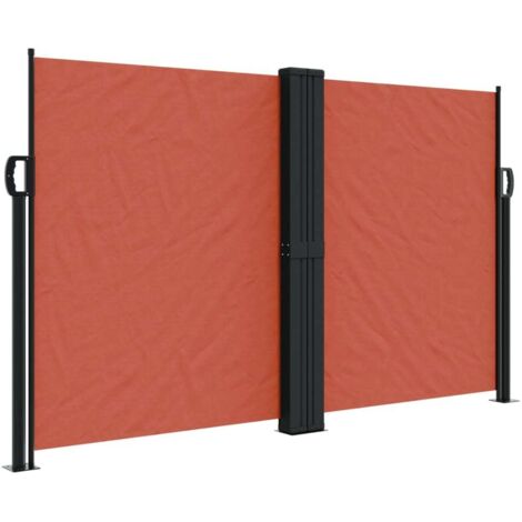 vidaXL Tenda da Sole Laterale Retrattile Terracotta 140x1000 cm
