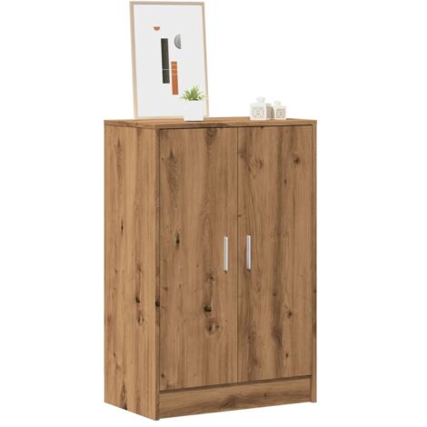 vidaXL Scarpiera Rovere Artigianale 60x35x92 cm in Legno Multistrato