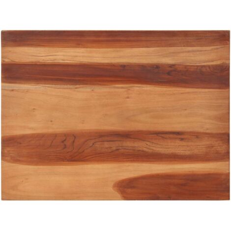 vidaXL Piano Tavolo in Legno Massello di Acacia 25-27 mm 60x80 cm