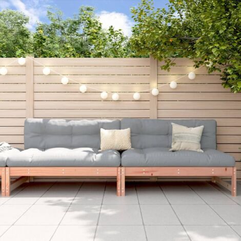 vidaXL Divani Centrali Giardino 2pz 120x80cm Legno Massello Douglas (1/5)