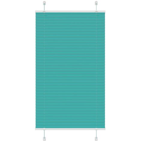 vidaXL Tenda Plissettata Verde petrolio 80x150 cm Larghezza Tessuto