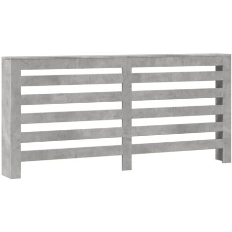 vidaXL Copertura Termosifone Grigio Cemento 175x20x82cm in Multistrato