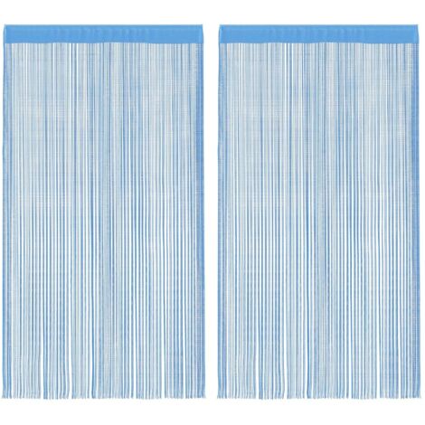 vidaXL Tende a Filo 2 pz Azzurro 140x250 cm