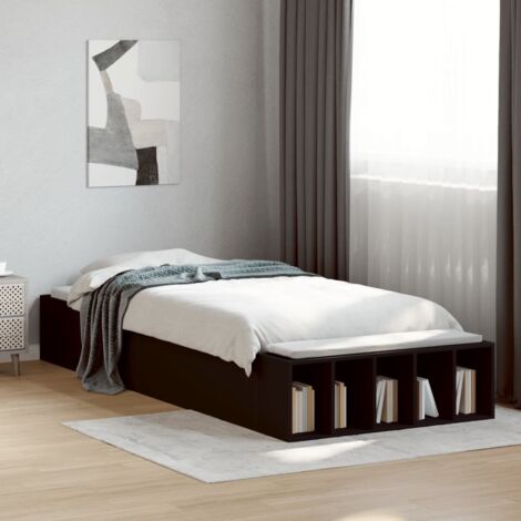 vidaXL Giroletto Nero 100x200 cm in Legno Multistrato (1/5)