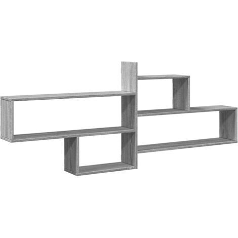 vidaXL Mensola a Parete Grigio Sonoma 167,5x18x68 cm in Truciolato