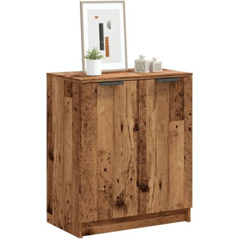 vidaXL Scarpiera Legno Antico 59x35x70 cm in Truciolato