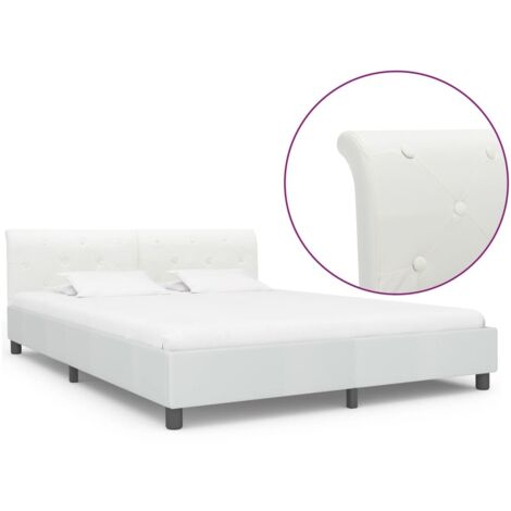 vidaXL Giroletto Bianco in Similpelle 180x200 cm (1/5)